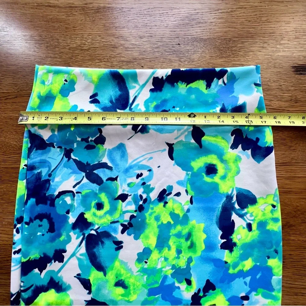 ⭐️ NWT Agnes & Dora Pull On Pencil Skirt Fun & Vibrant Blue Green Size XXL